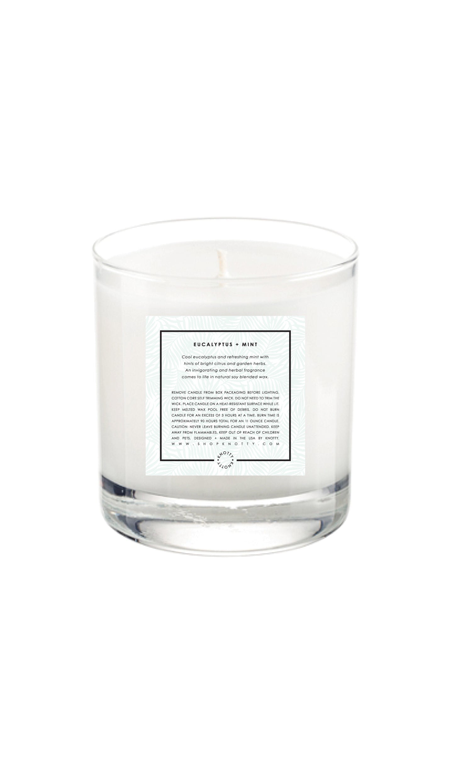 Soy Candle | Eucalyptus + Mint-0
