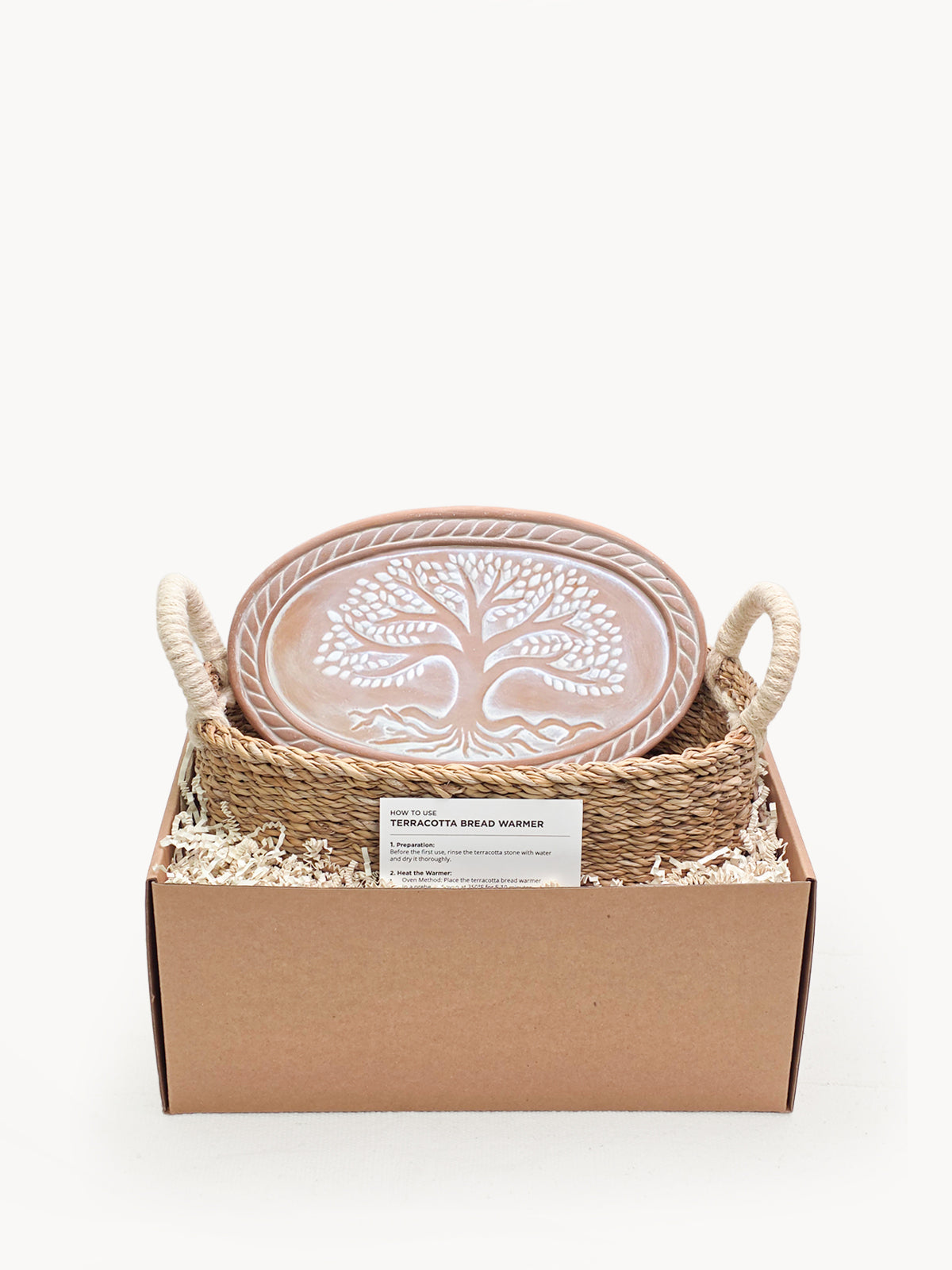 Bread Warmer & Basket - Tree of Life Oval