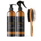 500ml Sensitive Shampoo & Conditioner & Natural Bamboo Brush