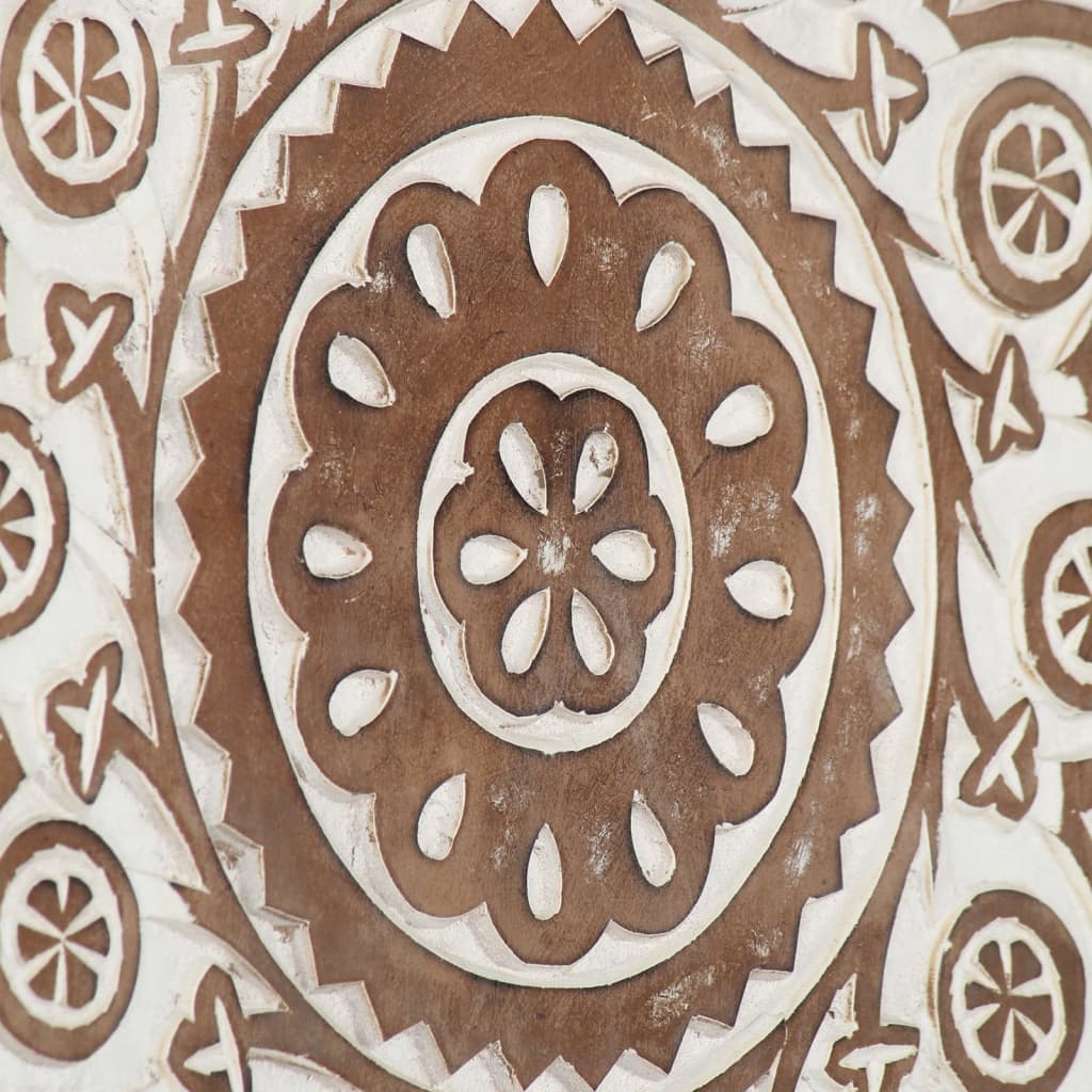 vidaXL Hand-Carved Wall Panels 2 pcs MDF 15.7"x15.7"x0.6"-2