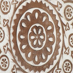 vidaXL Hand-Carved Wall Panels 2 pcs MDF 15.7"x15.7"x0.6"-2