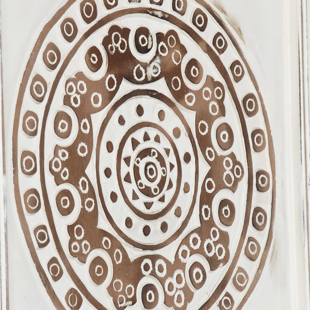 vidaXL Hand-Carved Wall Panels 2 pcs MDF 15.7"x15.7"x0.6"-3