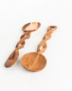Olive Wood Spiral Salad Servers-3