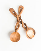Olive Wood Spiral Salad Servers-0