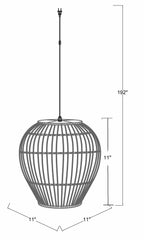 Unionport Rattan Ceiling Lighting